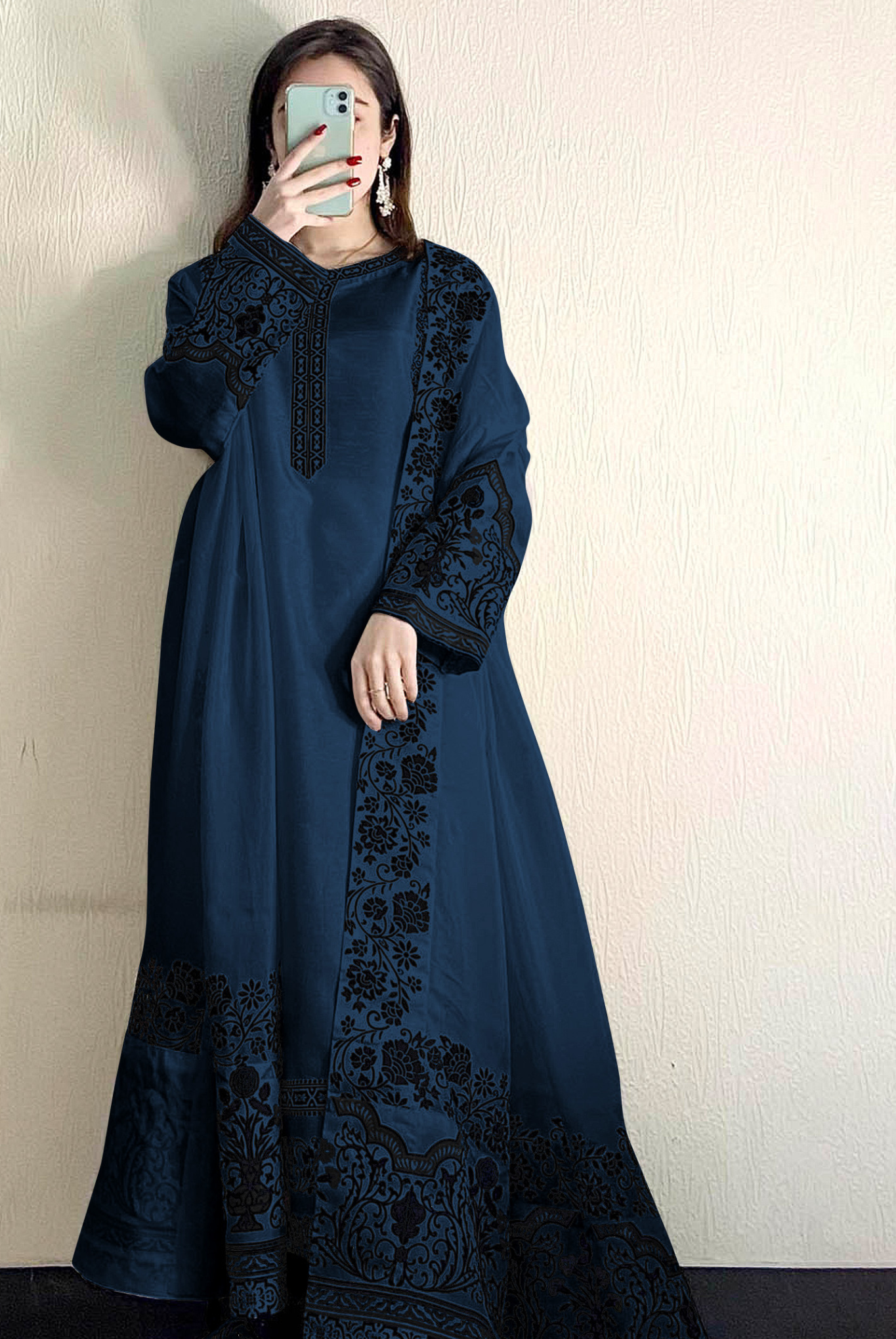 Georgette Embroidered Pakistani Style Salwar Suits