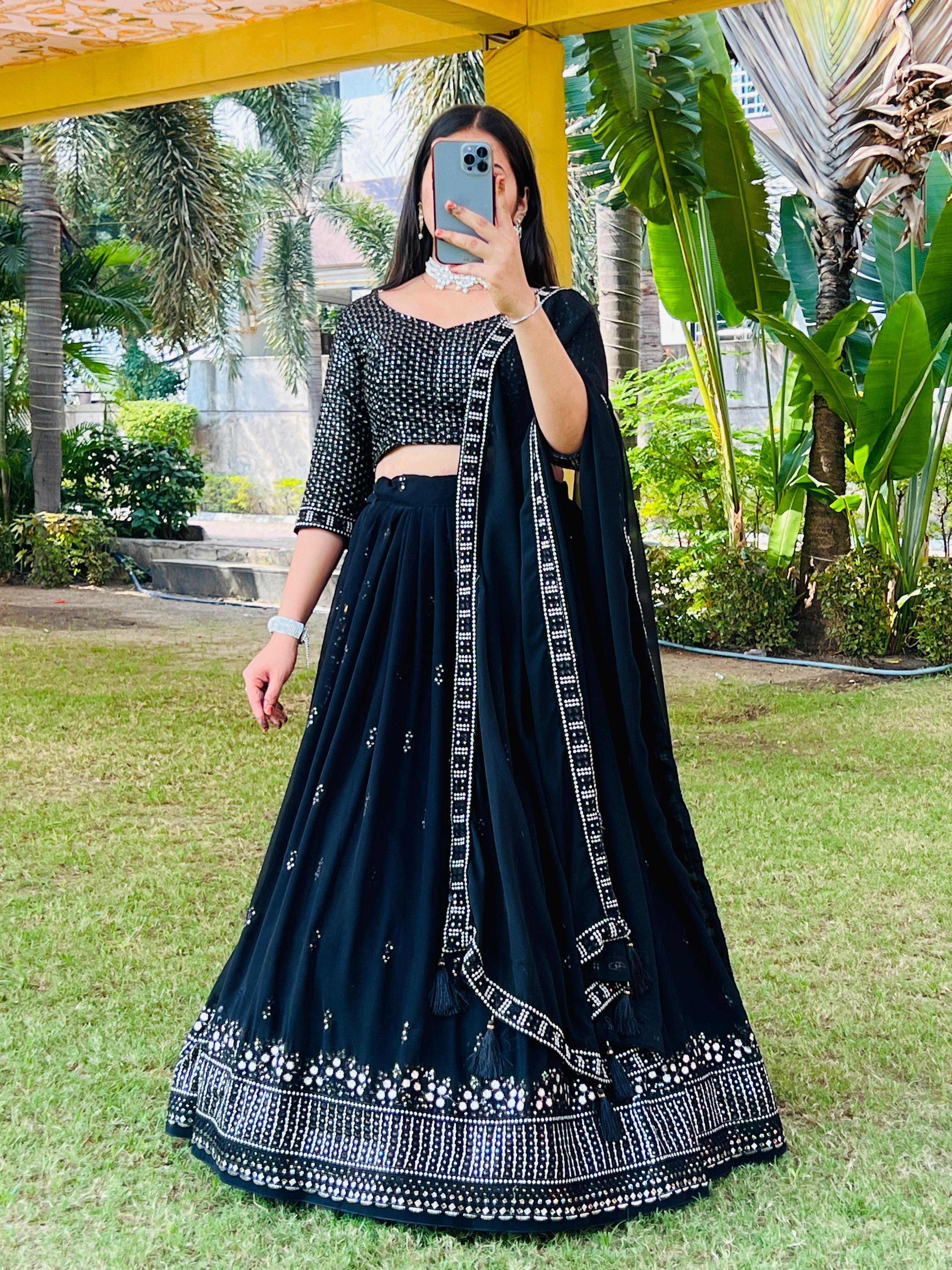 Designer Black Lehenga for Trendy Yet Traditional Festive Looks